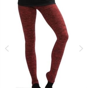 Pure Barre Nessa Space Dyed Red Tight Leggings
